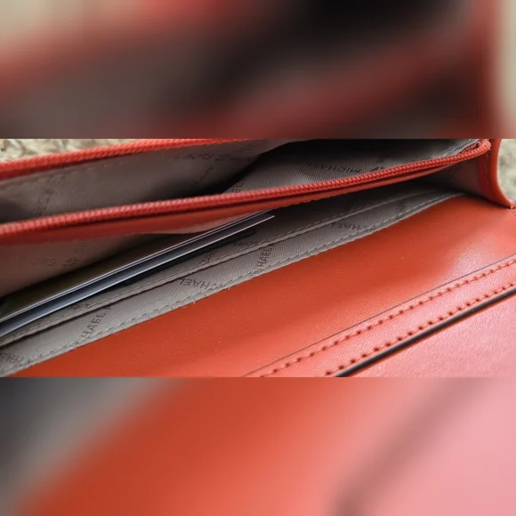 Michael Kors Jet Set Deep Orange Crossbody/Clutch/Waist Bag, Leather - Picture 4 of 6